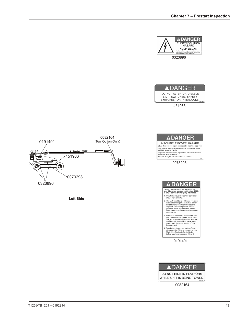 Snorkel TB125J User Manual | Page 43 / 74