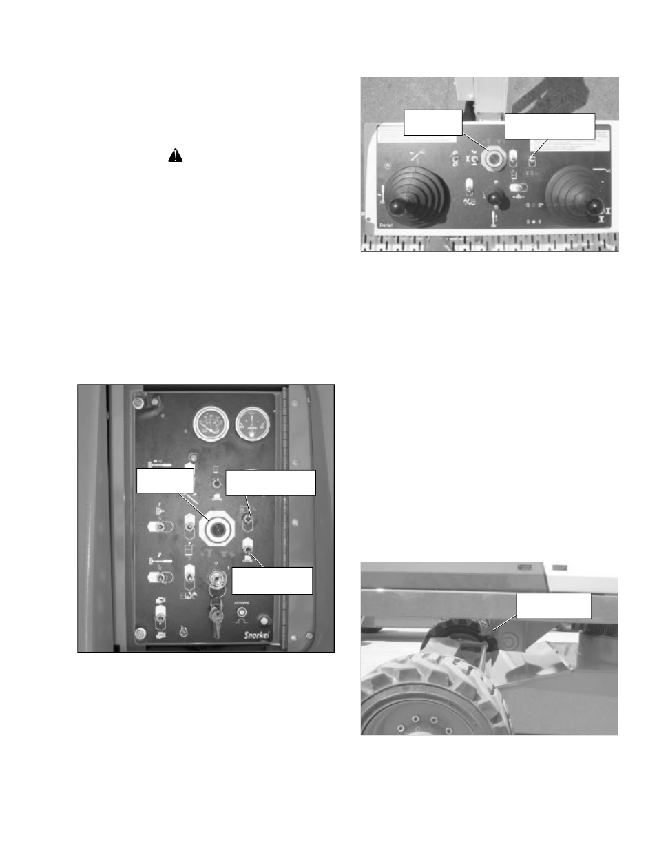 Warning, Chapter 4 – safety devices | Snorkel T85J User Manual | Page 19 / 74