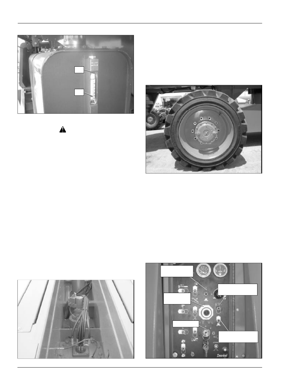 Caution | Snorkel T85J User Manual | Page 34 / 74