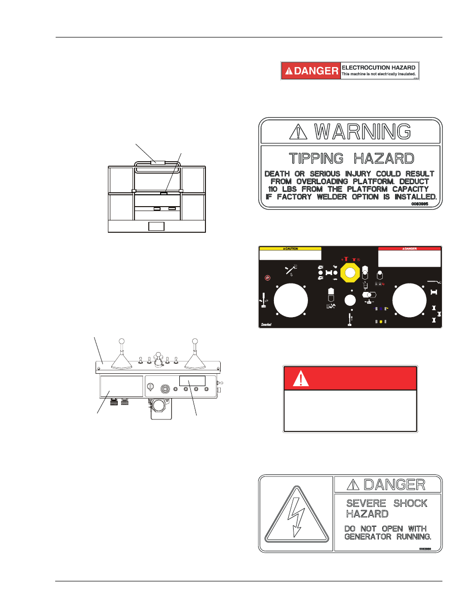 Danger, Electrocution hazard | Snorkel T85J User Manual | Page 45 / 74