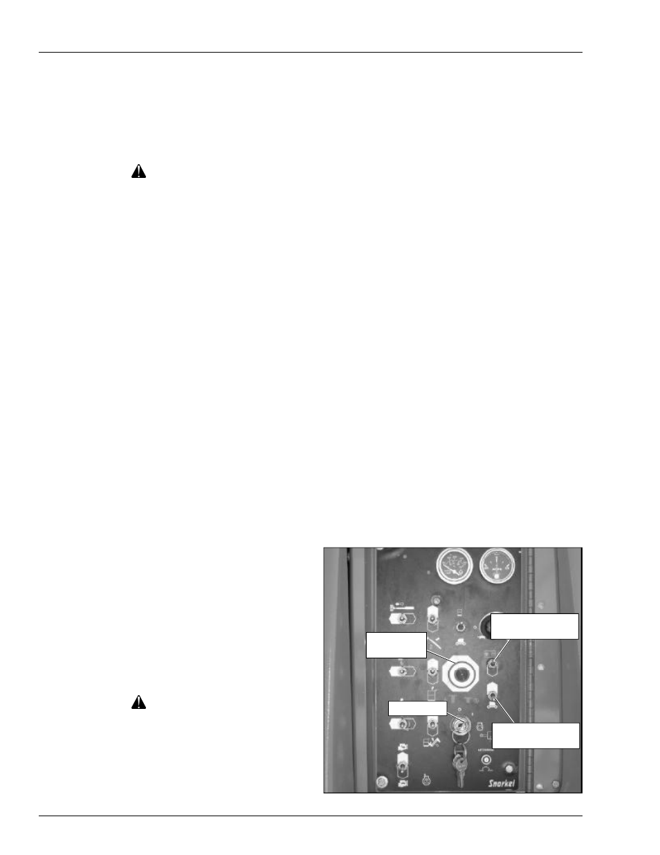 Caution | Snorkel T85J User Manual | Page 48 / 74