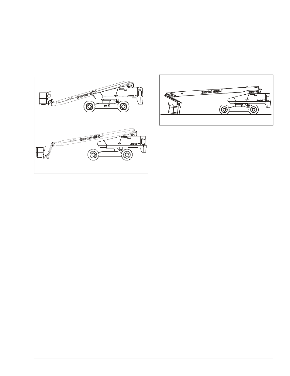 Chapter 9 – stowing and transporting | Snorkel T85J User Manual | Page 55 / 74