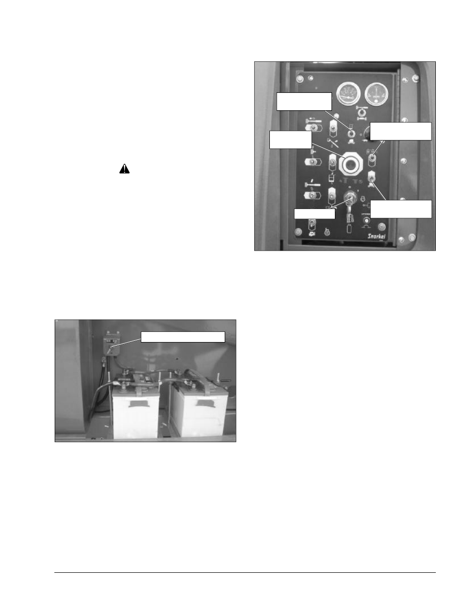 Caution, Chapter 10 – emergency operation | Snorkel T85J User Manual | Page 59 / 74