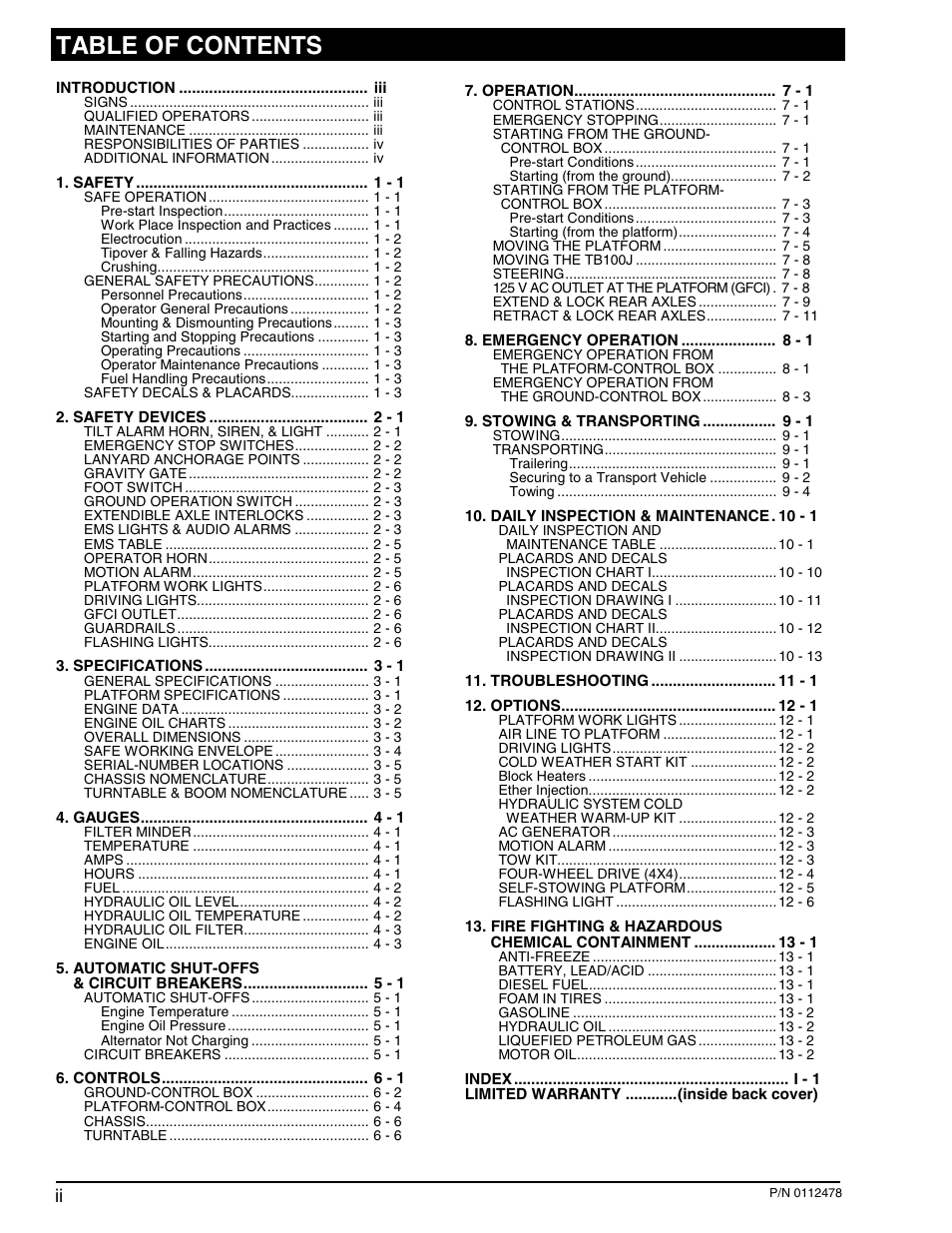 Snorkel TB100J User Manual | Page 4 / 89