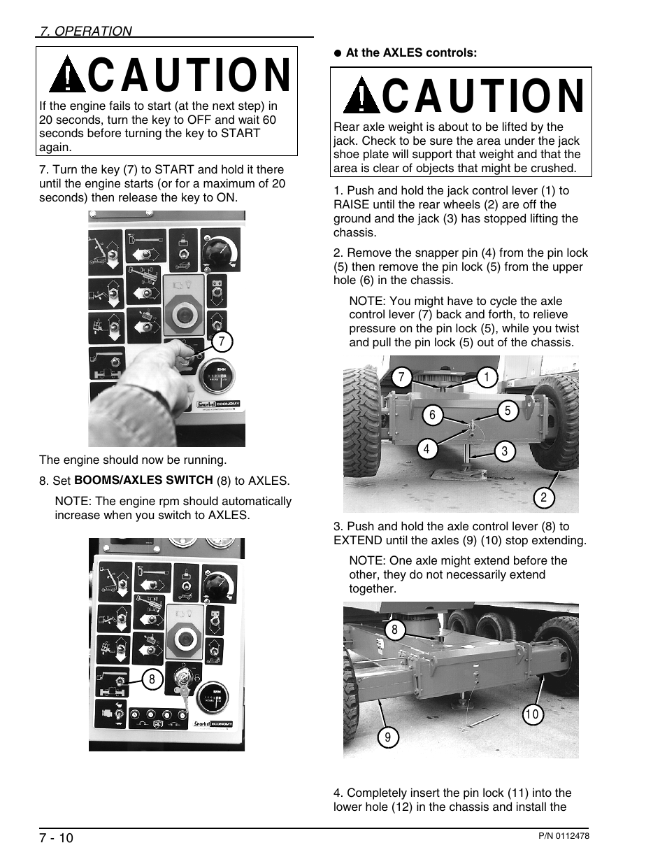 C a u tio n | Snorkel TB100J User Manual | Page 46 / 89