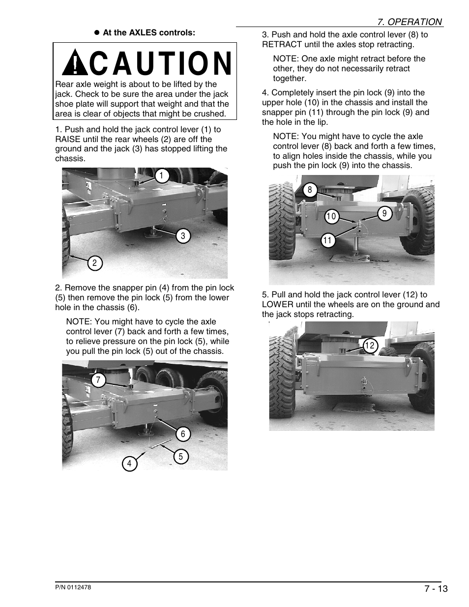 C a u tio n | Snorkel TB100J User Manual | Page 49 / 89