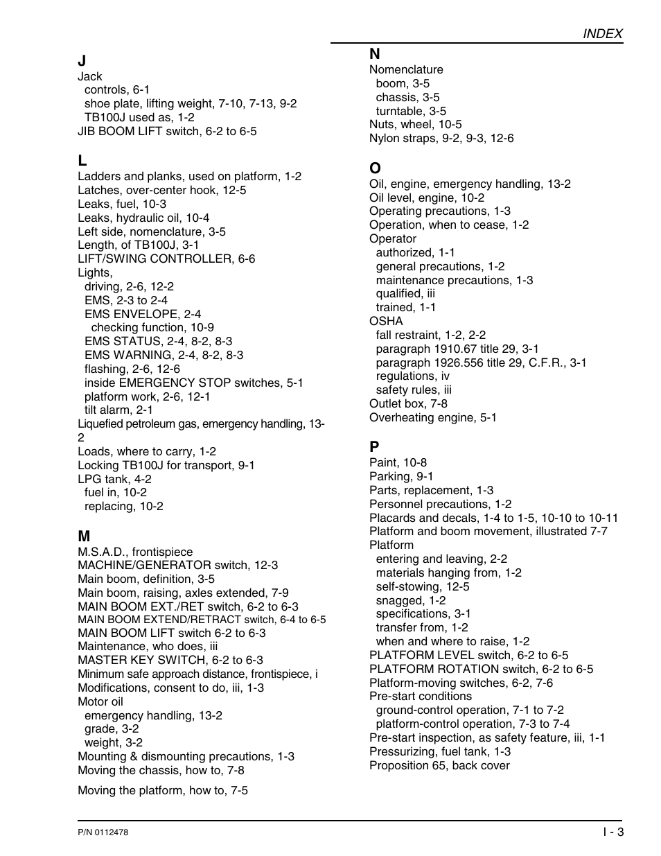 Snorkel TB100J User Manual | Page 86 / 89