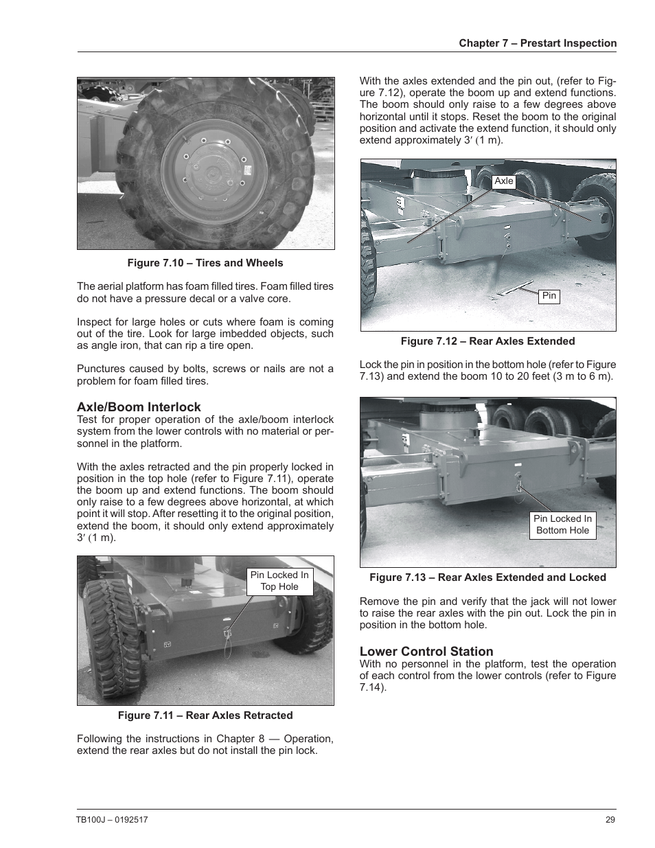 Axle/boom interlock, Lower control station | Snorkel TB100J Manufactured/EMS Kits 7-05 and after User Manual | Page 33 / 74