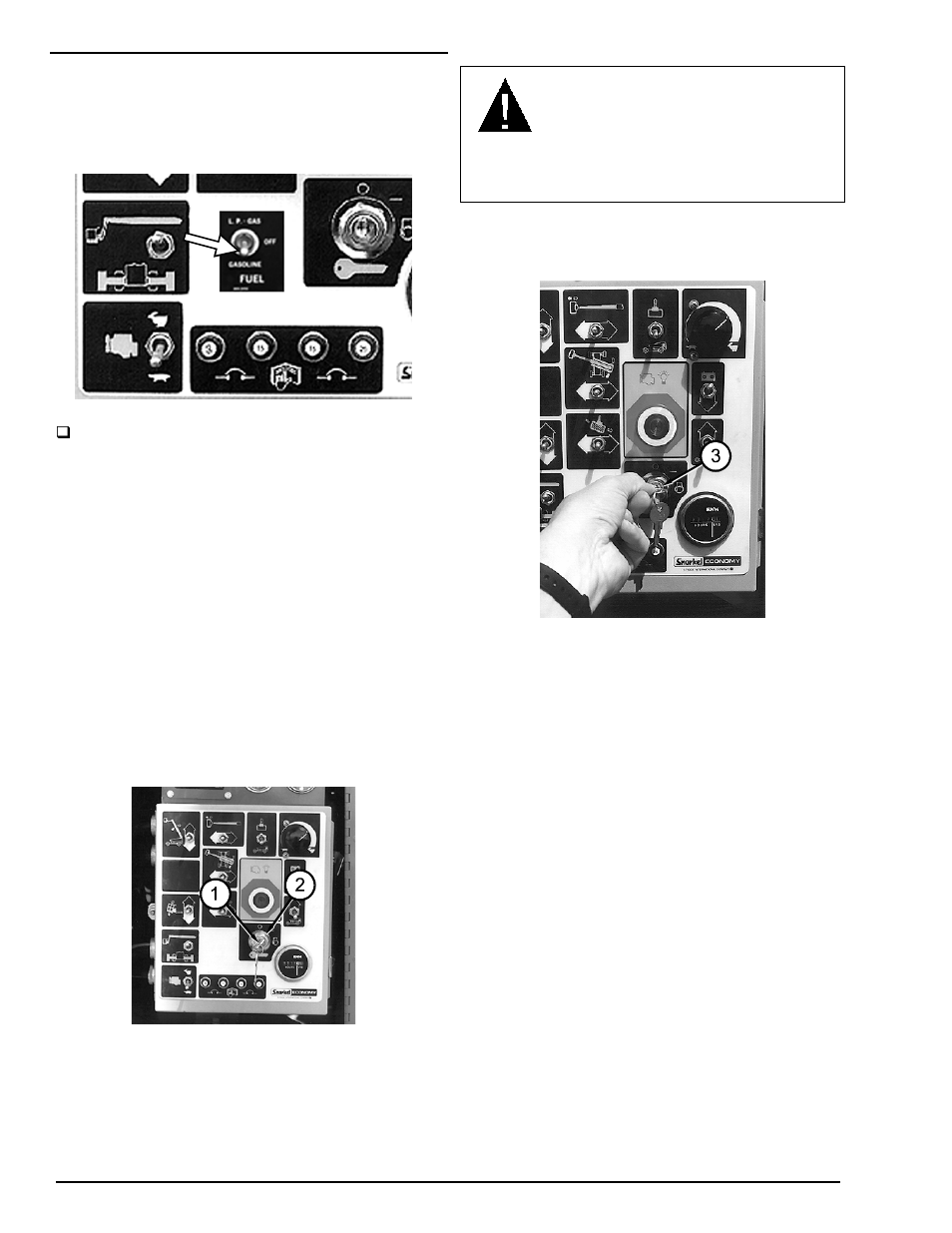 C a u tio n | Snorkel TB120 2000 User Manual | Page 40 / 96