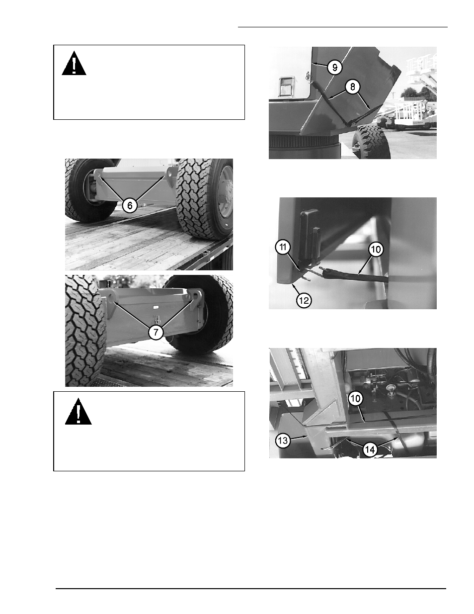 C a u tio n | Snorkel TB120 2000 User Manual | Page 61 / 96