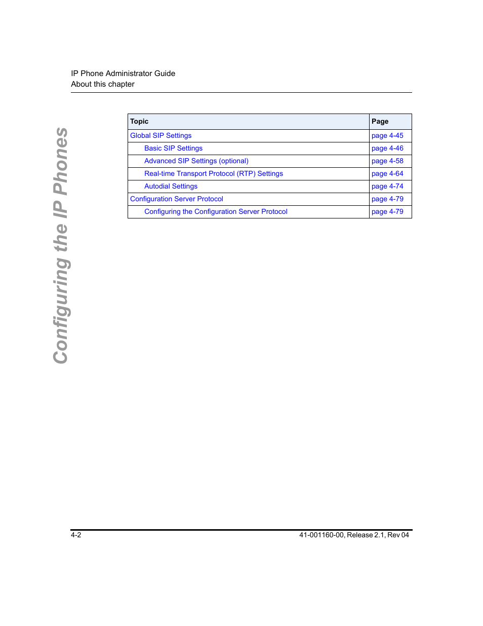Configuring the ip phones | Aastra Telecom SIP 57I User Manual | Page 126 / 818