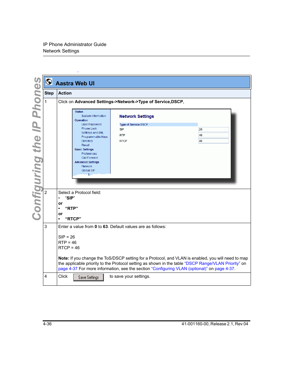 Configuring the ip phones | Aastra Telecom SIP 57I User Manual | Page 160 / 818