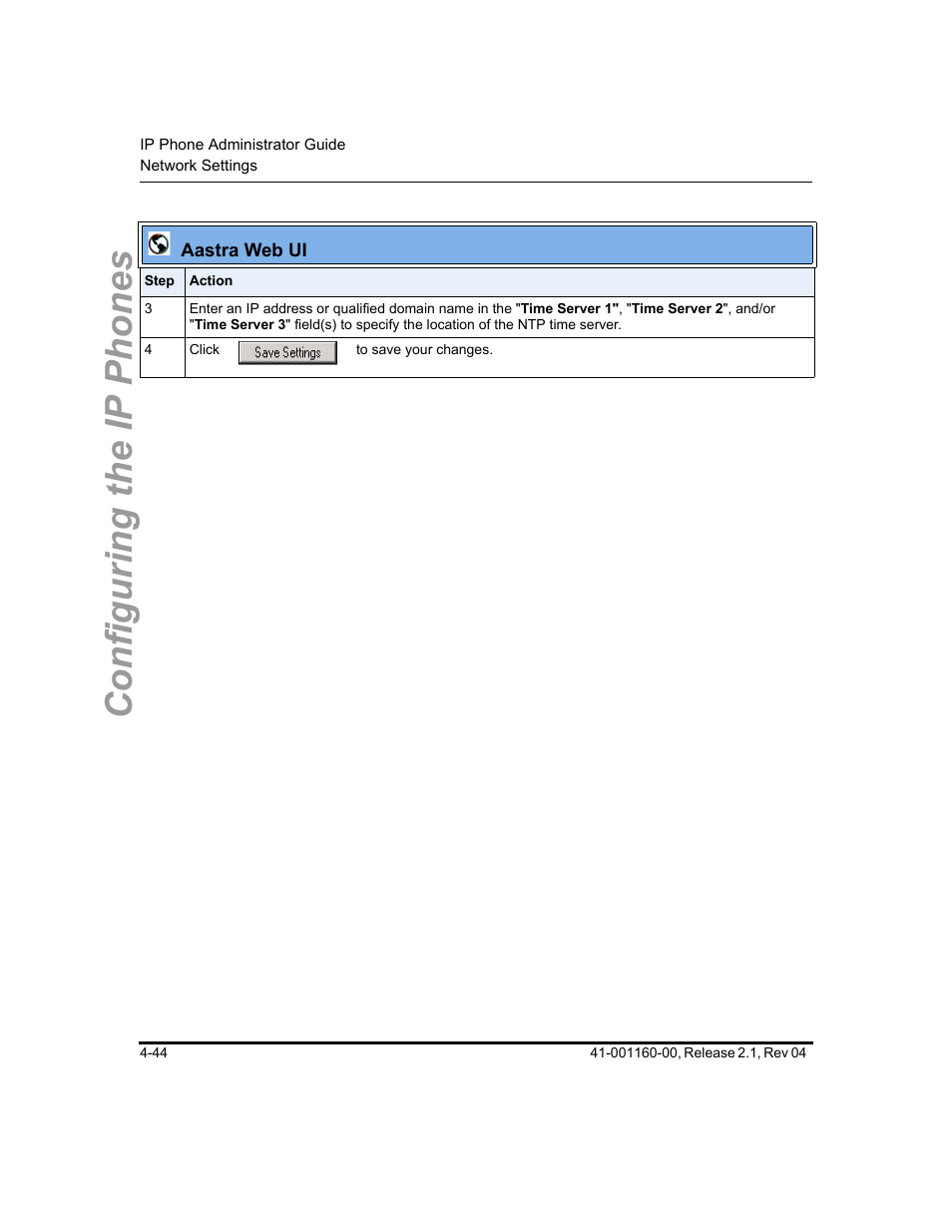 Configuring the ip phones | Aastra Telecom SIP 57I User Manual | Page 168 / 818