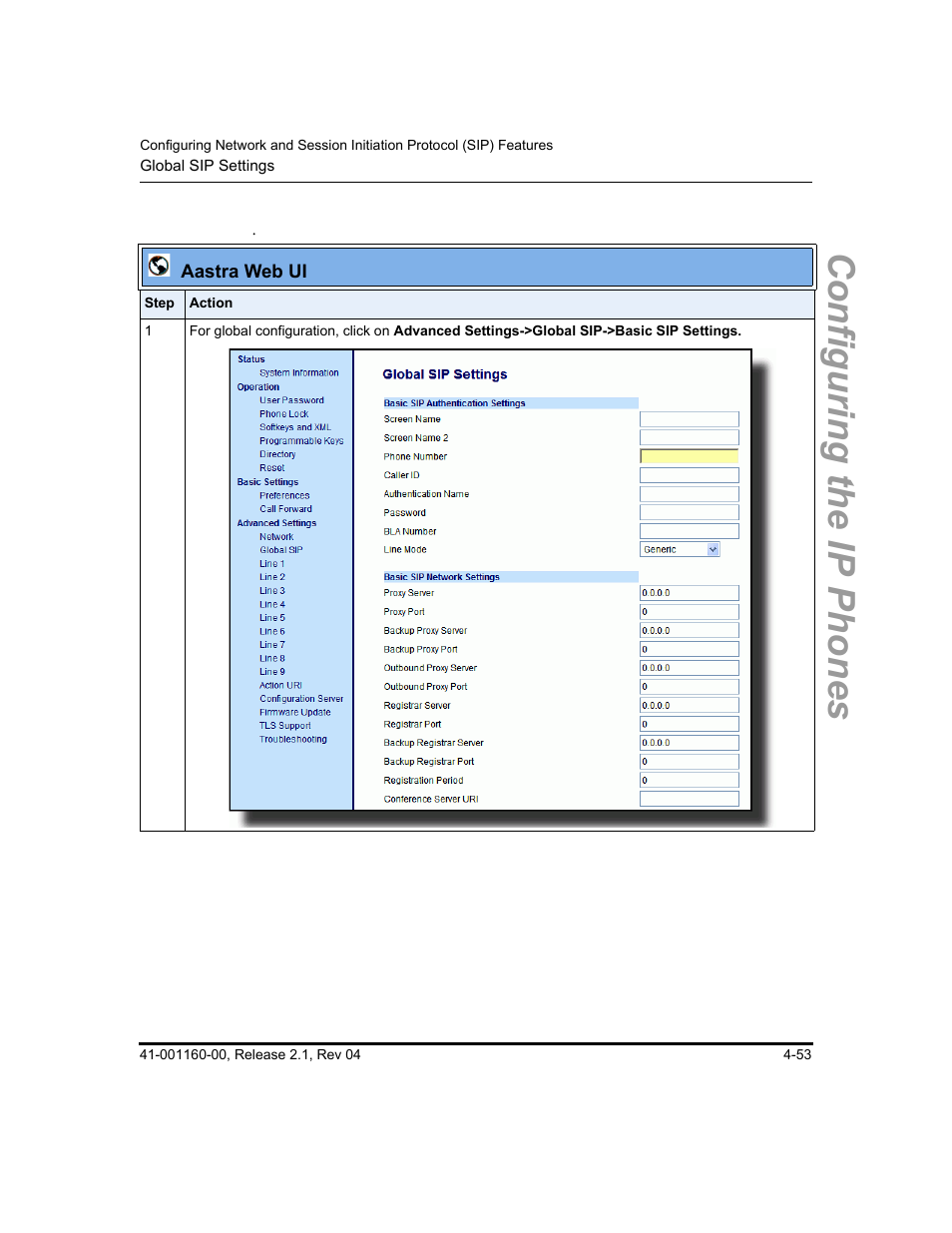 Configuring the ip phones | Aastra Telecom SIP 57I User Manual | Page 177 / 818