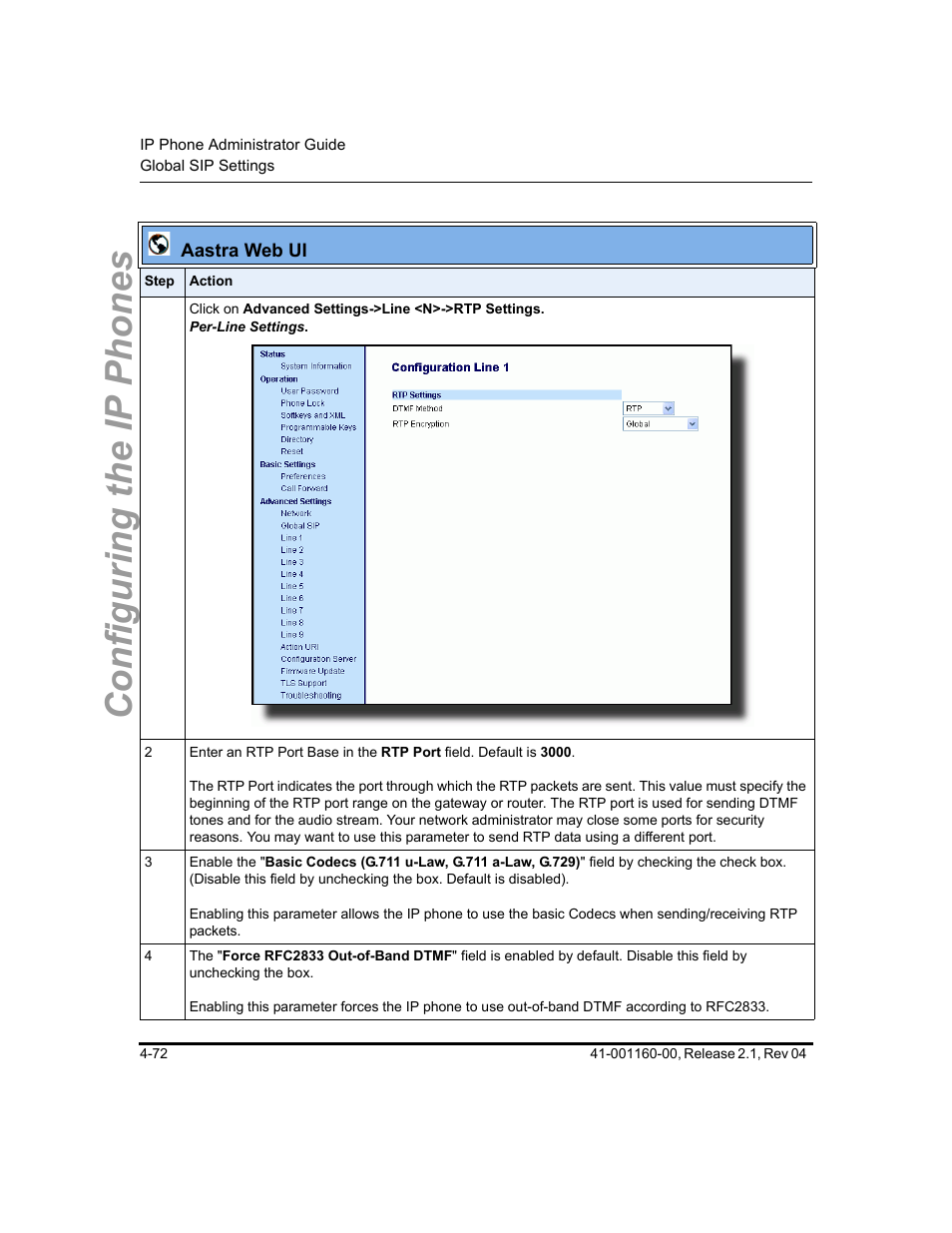 Configuring the ip phones | Aastra Telecom SIP 57I User Manual | Page 196 / 818