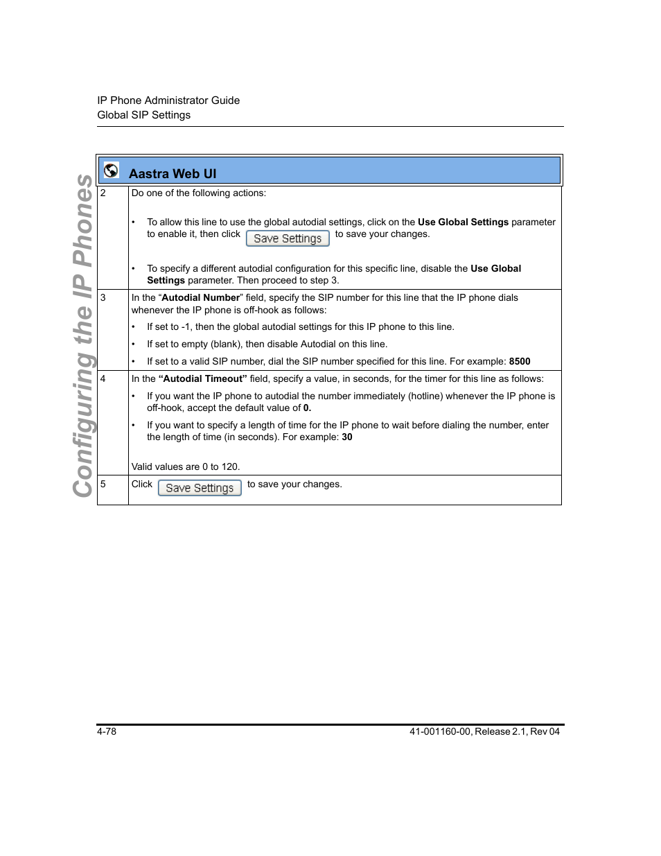 Configuring the ip phones | Aastra Telecom SIP 57I User Manual | Page 202 / 818