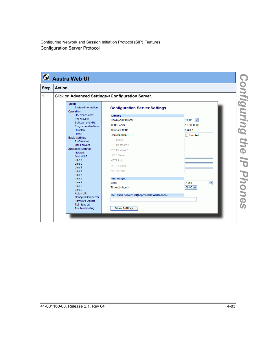 Configuring the ip phones | Aastra Telecom SIP 57I User Manual | Page 207 / 818