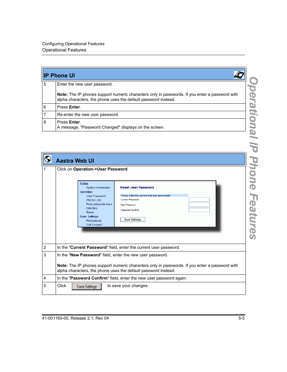 Operational ip phone features | Aastra Telecom SIP 57I User Manual | Page 215 / 818