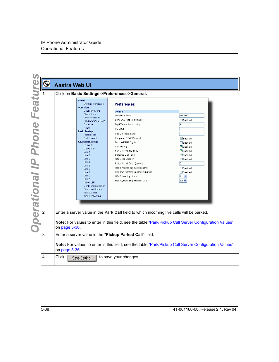 Operational ip phone features | Aastra Telecom SIP 57I User Manual | Page 248 / 818