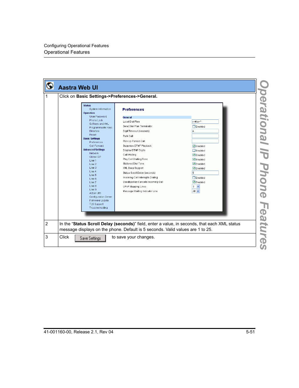 Operational ip phone features | Aastra Telecom SIP 57I User Manual | Page 261 / 818