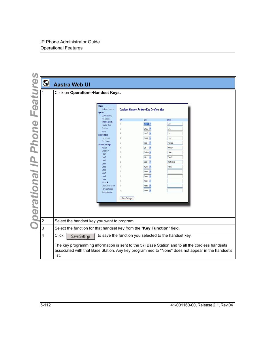 Operational ip phone features | Aastra Telecom SIP 57I User Manual | Page 322 / 818