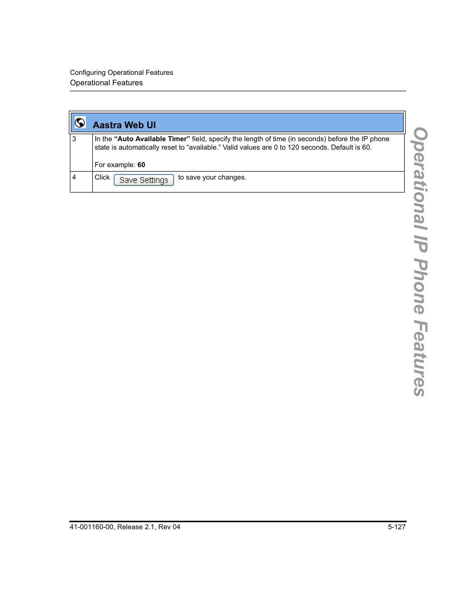 Operational ip phone features | Aastra Telecom SIP 57I User Manual | Page 337 / 818