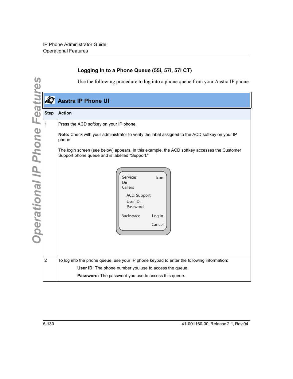 Operational ip phone features | Aastra Telecom SIP 57I User Manual | Page 340 / 818