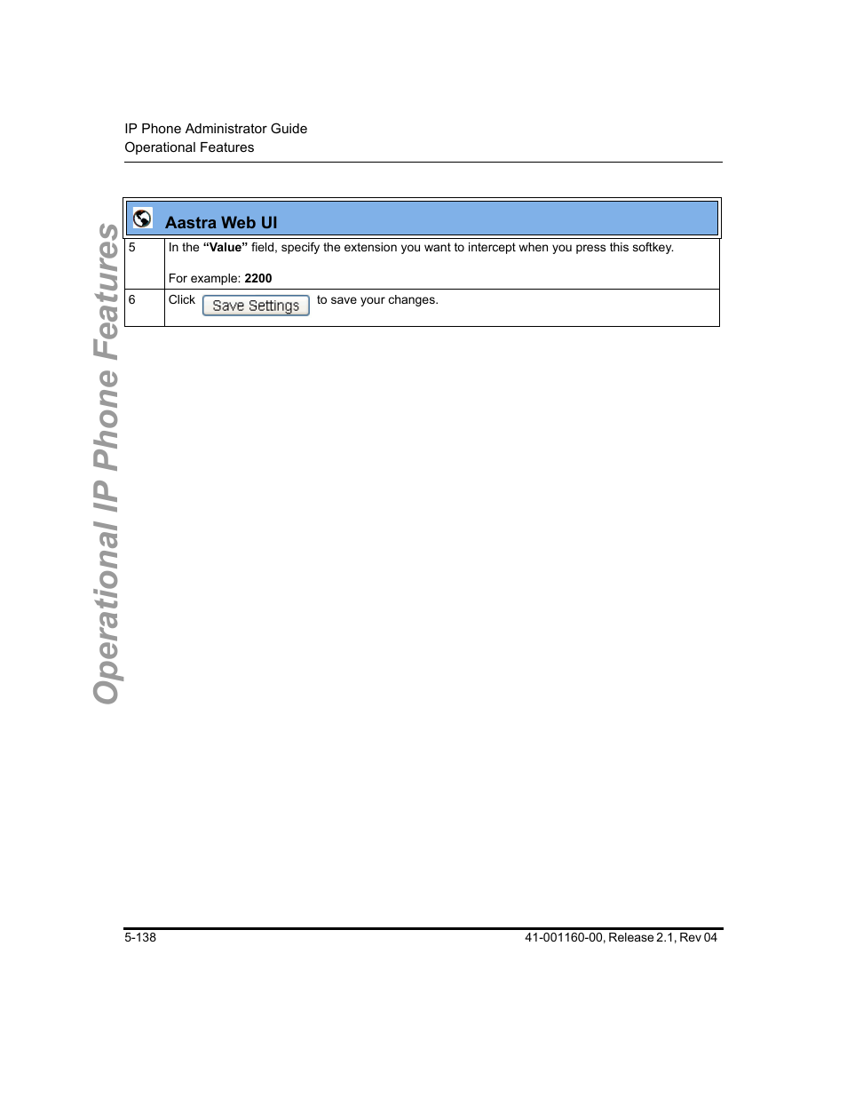Operational ip phone features | Aastra Telecom SIP 57I User Manual | Page 348 / 818