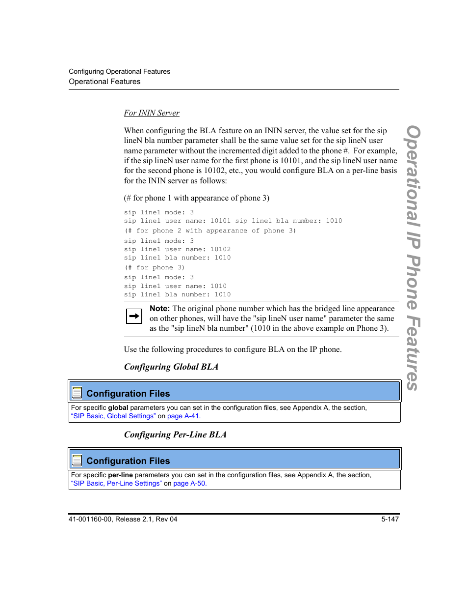 Operational ip phone features | Aastra Telecom SIP 57I User Manual | Page 357 / 818