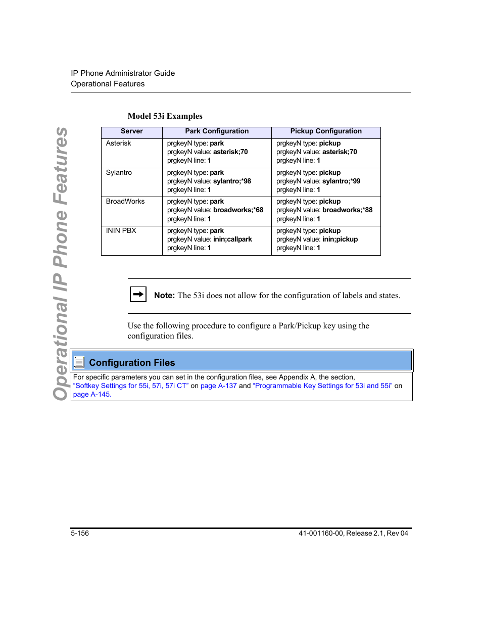Operational ip phone features | Aastra Telecom SIP 57I User Manual | Page 366 / 818
