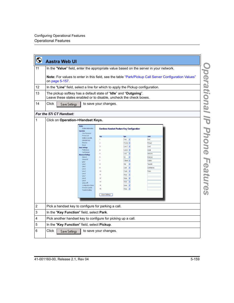 Operational ip phone features | Aastra Telecom SIP 57I User Manual | Page 369 / 818