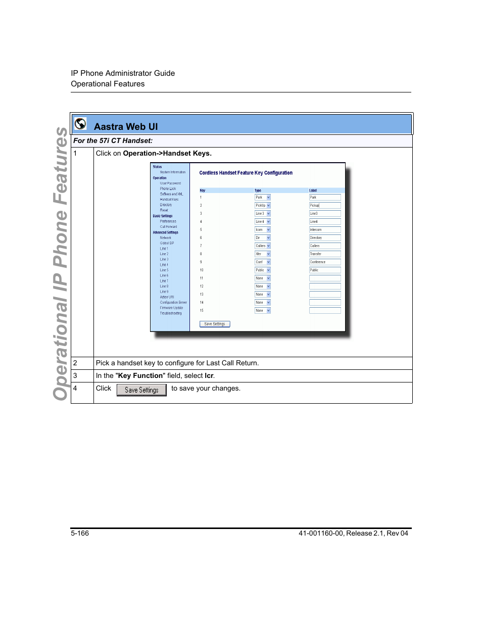 Operational ip phone features | Aastra Telecom SIP 57I User Manual | Page 376 / 818