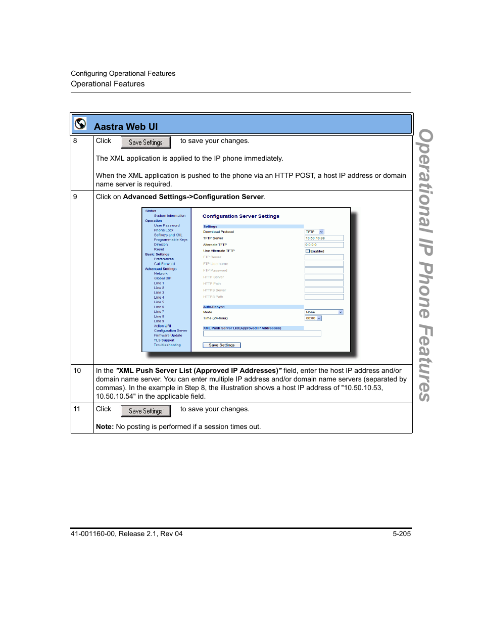 Operational ip phone features | Aastra Telecom SIP 57I User Manual | Page 415 / 818