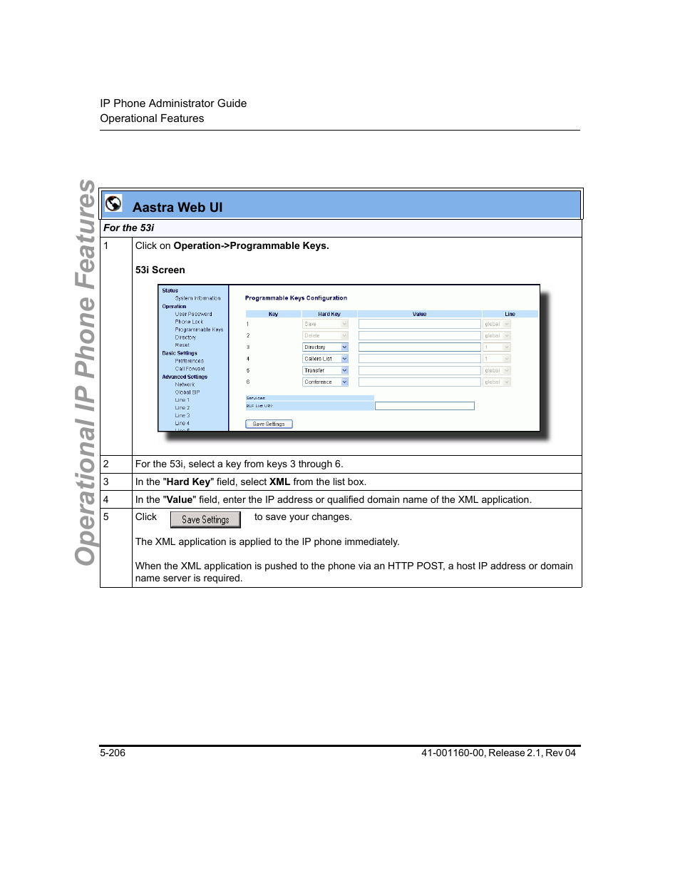Operational ip phone features | Aastra Telecom SIP 57I User Manual | Page 416 / 818