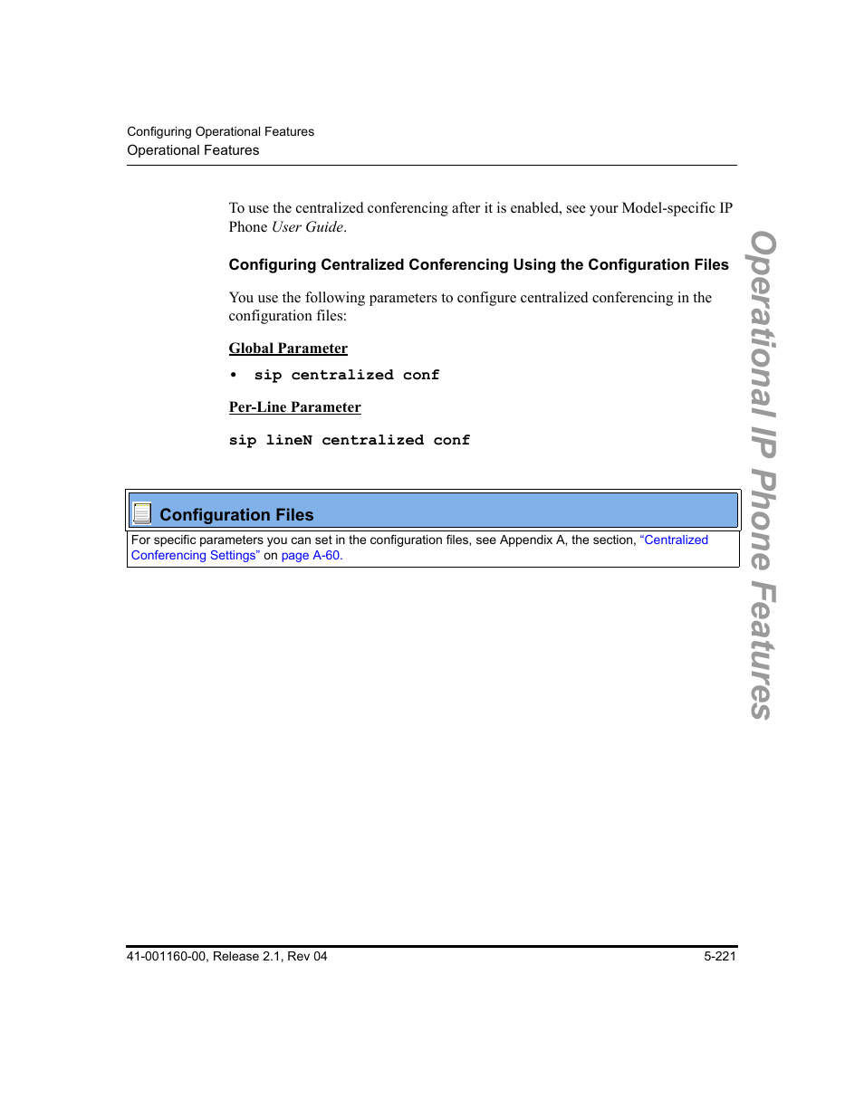 Operational ip phone features | Aastra Telecom SIP 57I User Manual | Page 431 / 818