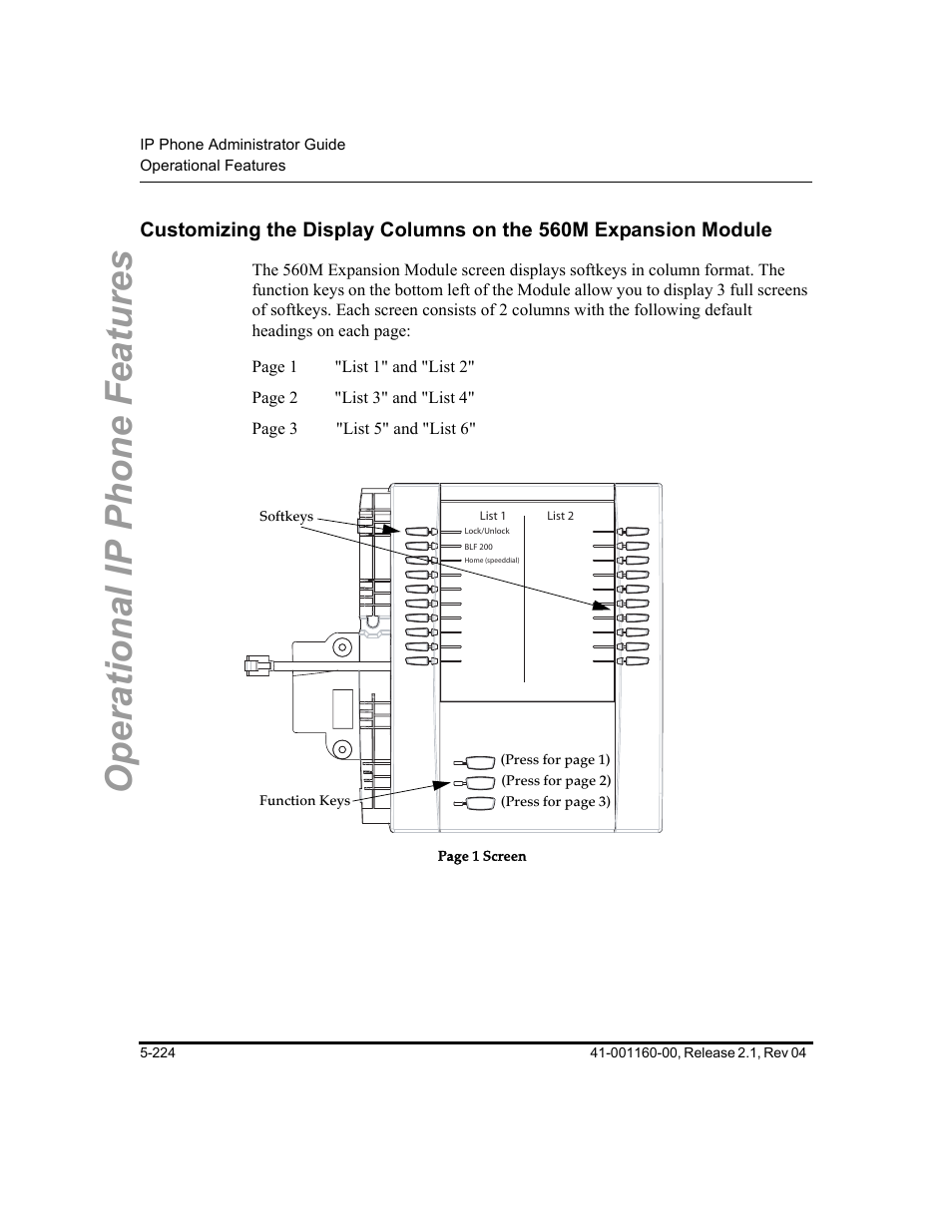 Operational ip phone features | Aastra Telecom SIP 57I User Manual | Page 434 / 818