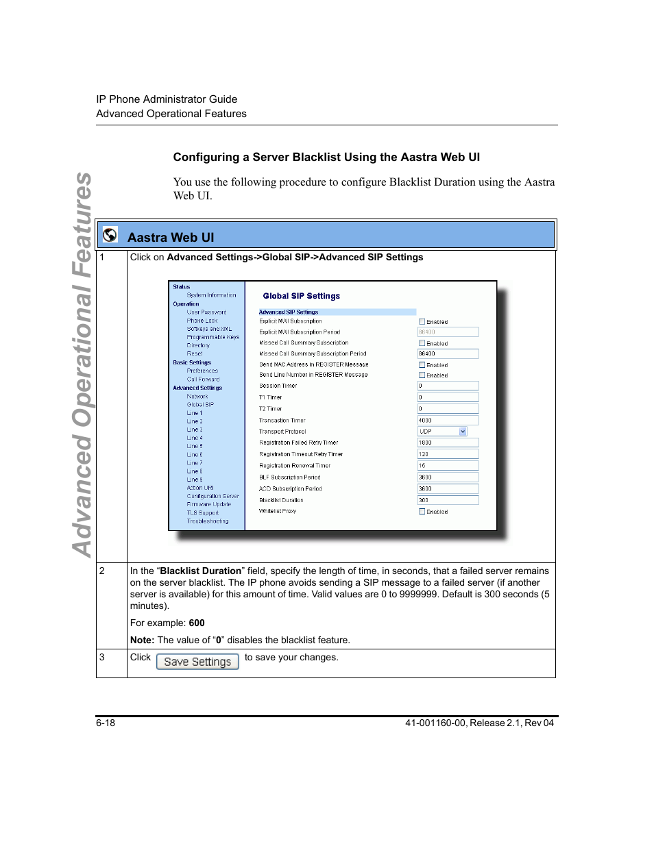 Advanced operational features | Aastra Telecom SIP 57I User Manual | Page 456 / 818