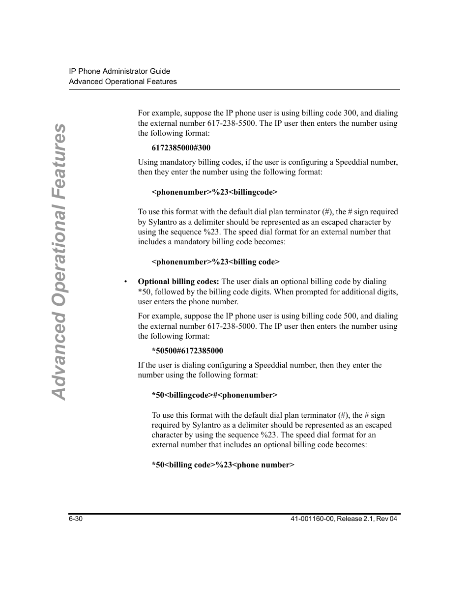 Advanced operational features | Aastra Telecom SIP 57I User Manual | Page 468 / 818