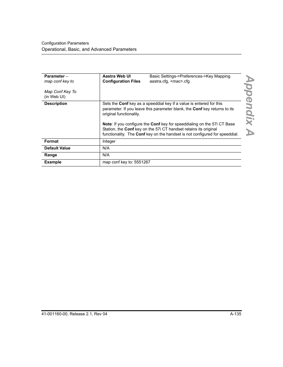 Appendix a | Aastra Telecom SIP 57I User Manual | Page 637 / 818