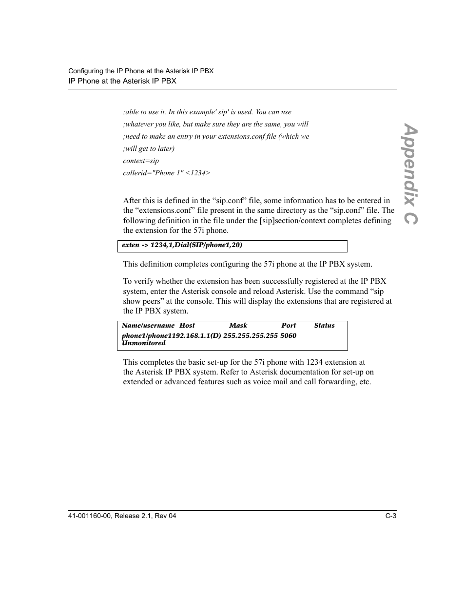 Appendix c | Aastra Telecom SIP 57I User Manual | Page 687 / 818