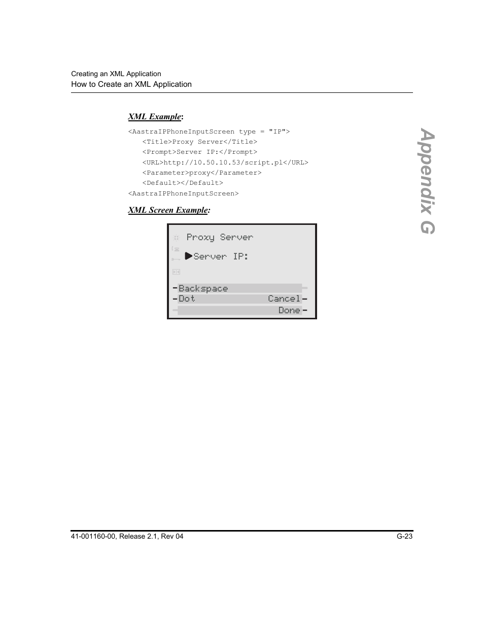 Appendix g | Aastra Telecom SIP 57I User Manual | Page 761 / 818