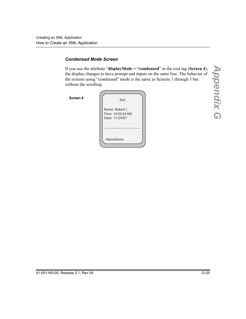Condensed mode screen, Appendix g | Aastra Telecom SIP 57I User Manual | Page 773 / 818