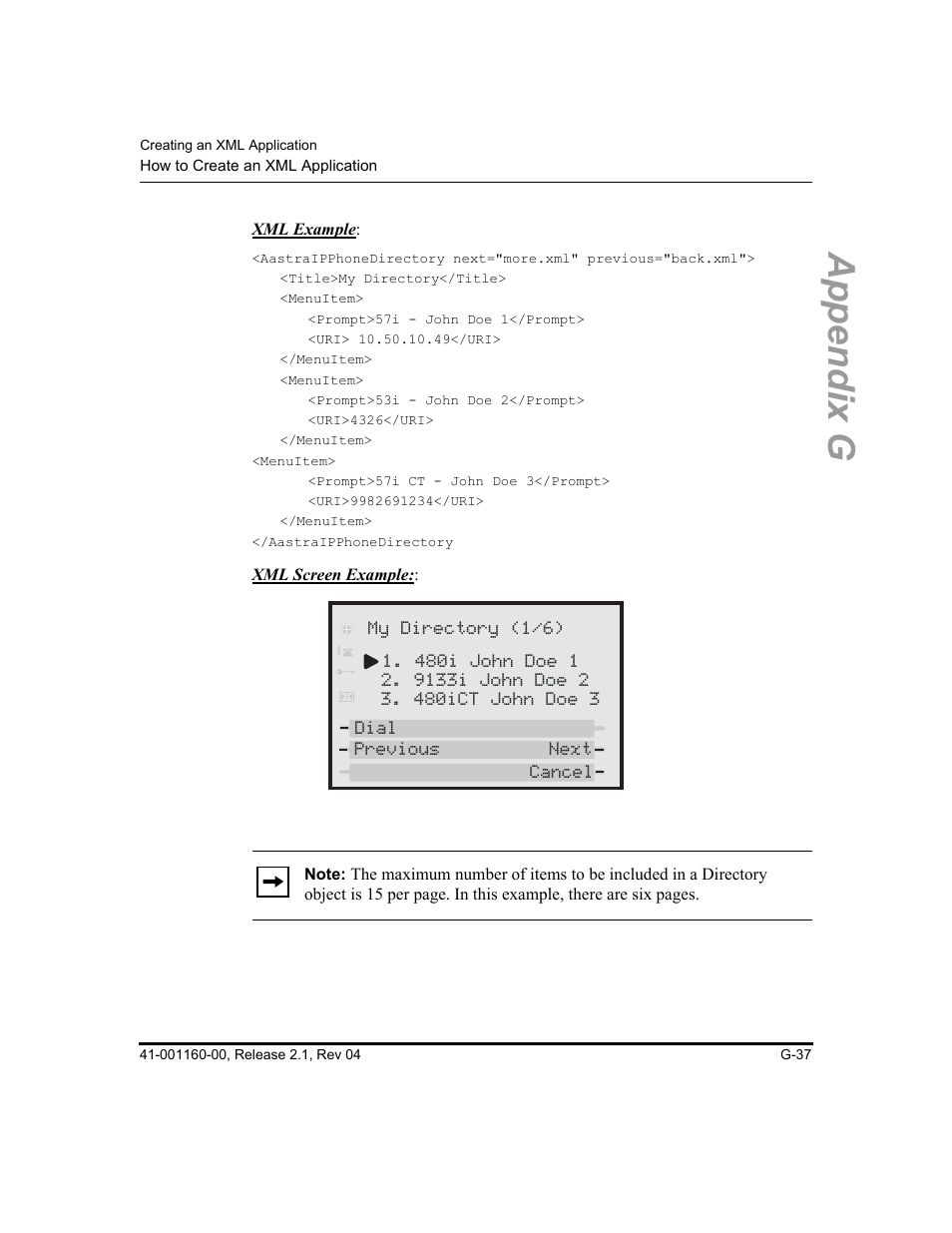 Appendix g | Aastra Telecom SIP 57I User Manual | Page 775 / 818