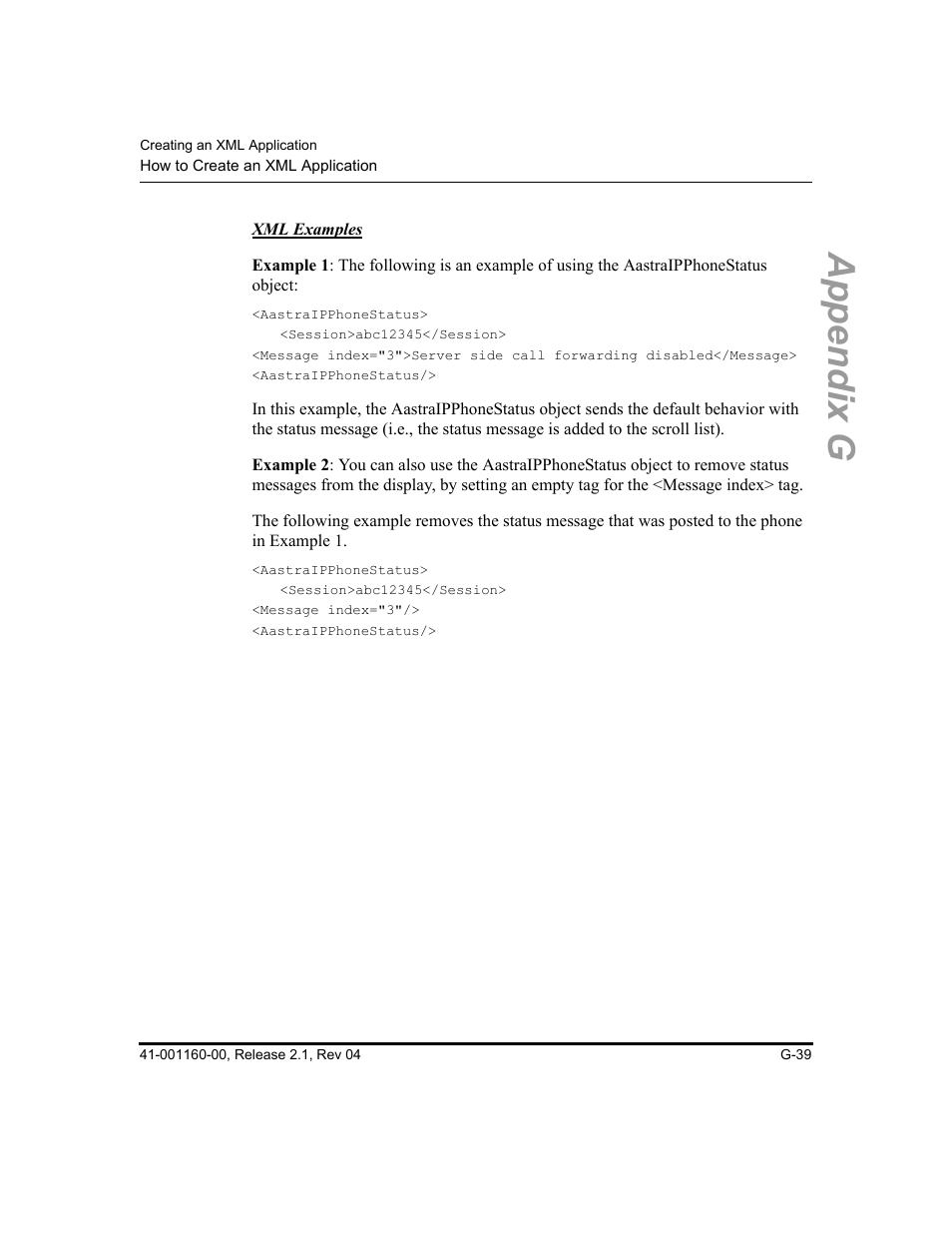 Appendix g | Aastra Telecom SIP 57I User Manual | Page 777 / 818