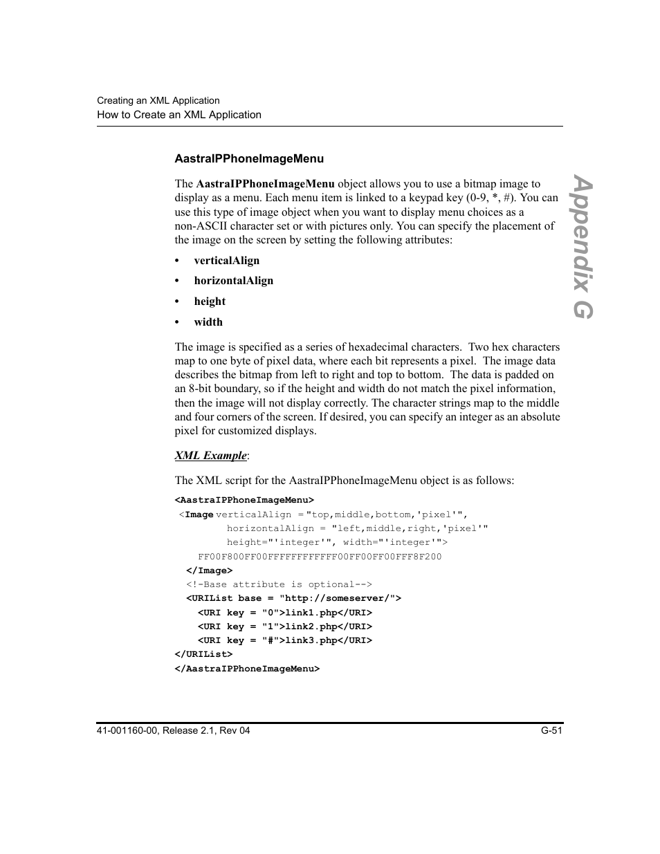 Aastraipphoneimagemenu, Appendix g | Aastra Telecom SIP 57I User Manual | Page 789 / 818