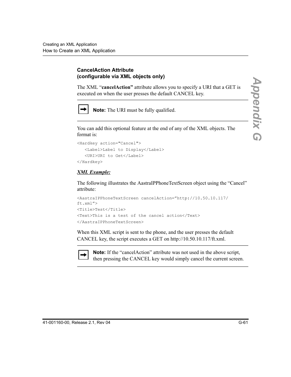 Appendix g | Aastra Telecom SIP 57I User Manual | Page 799 / 818