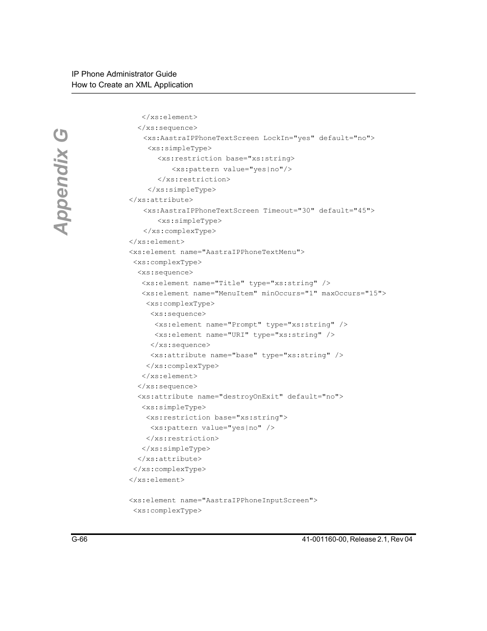 Appendix g | Aastra Telecom SIP 57I User Manual | Page 804 / 818