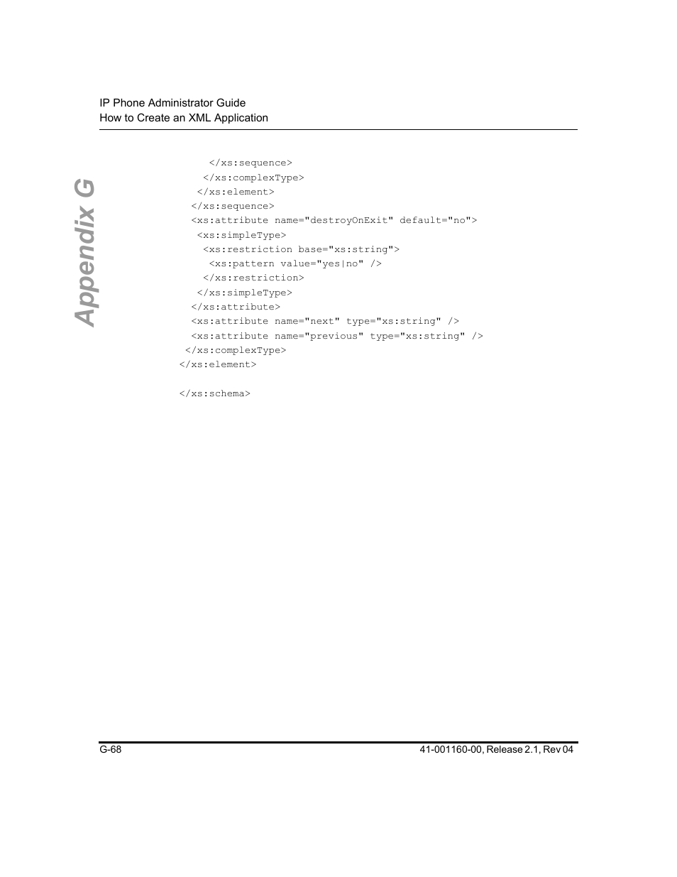 Appendix g | Aastra Telecom SIP 57I User Manual | Page 806 / 818