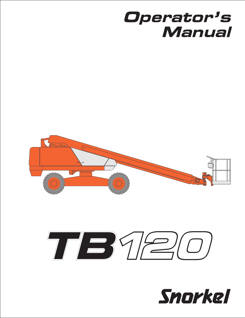 Snorkel TB120 2001 User Manual | 90 pages