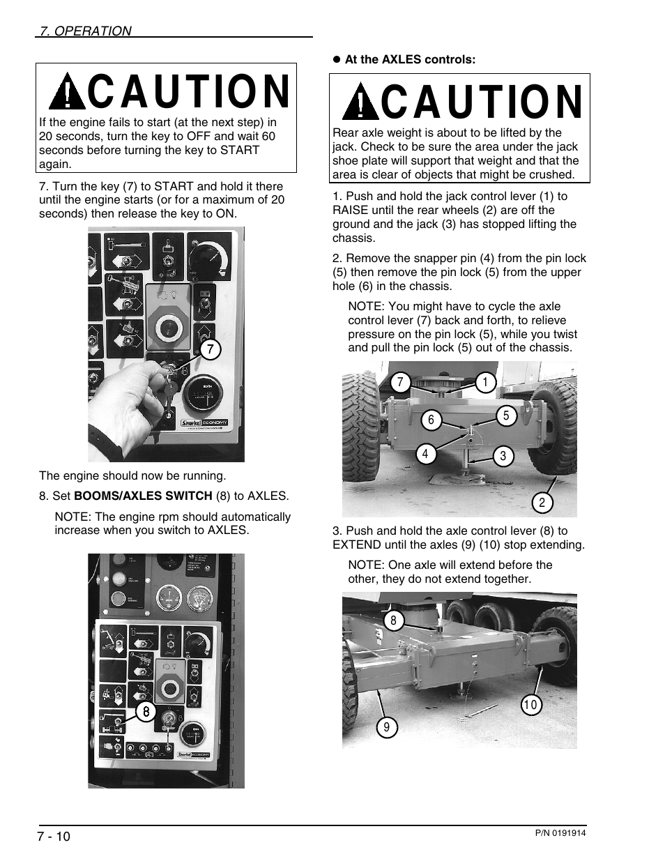 C a u tio n | Snorkel TB120 2001 User Manual | Page 45 / 90
